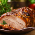 Pork Roast with Cranberries and Beans
