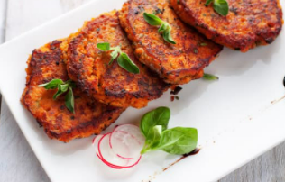 Salmon Sweet Potato cakes