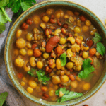 A bowl of Mediterranean garbanzo bean soap