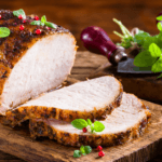 Pork Roast with Cranberries and Beans