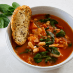 Tuscan vegetable soup with beans and tomato soup