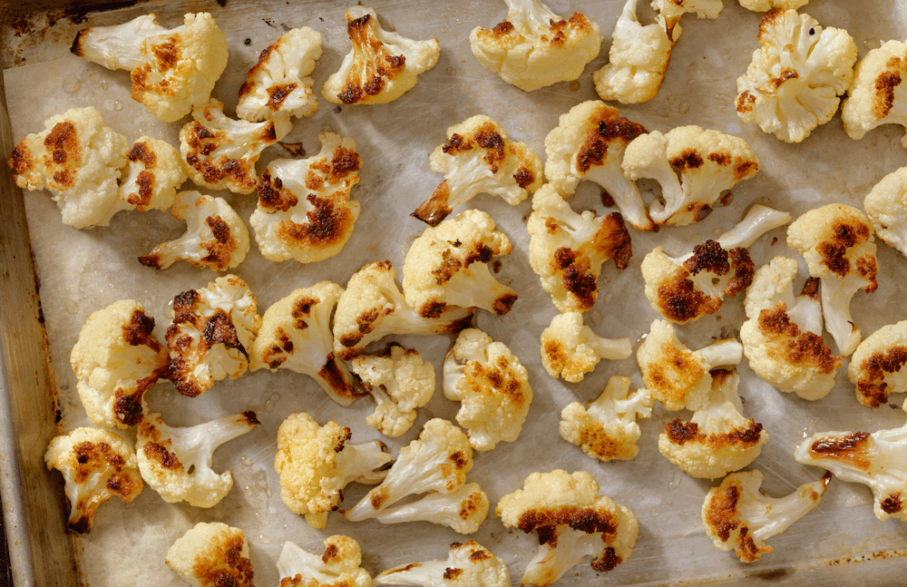 Roasted Cauliflowers on a pan