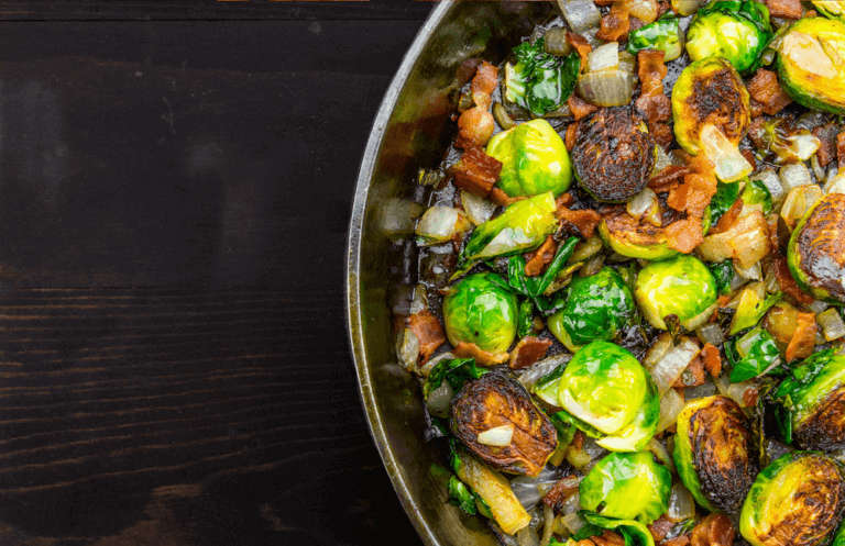 Roasted Radish and Bussel Sprout Salad