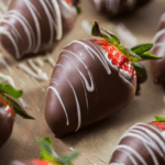 Chocolate covered strawberries.