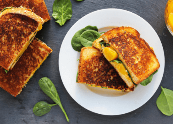 Grilled Cheese with Peaches