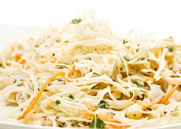 A plate of ramen noodle salad