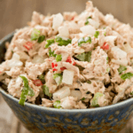 A bowl of tuna salad