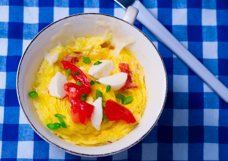 A Veggie Omelet in a Mug