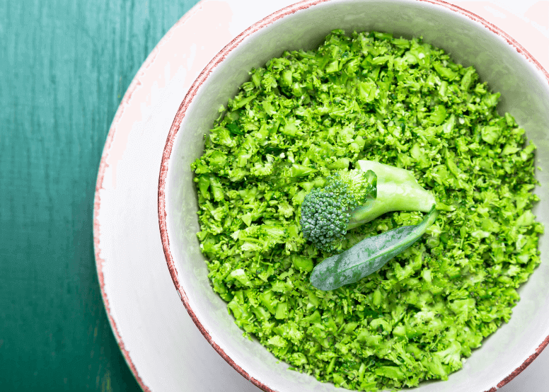 Asian inspired broccoli rice