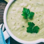 Potato Soup in a bowl.