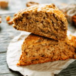 pumpkin scones with cinnamon sticks