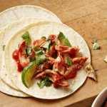 Chicken tacos with limes