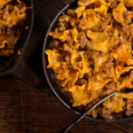 Skillet lasagna noodles with ground beef