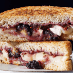 Brie and Blackberry Jam Grilled Cheese Sandwich