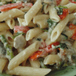 Creamy Penne Pasta Primavera