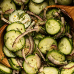 Crunchy Cucumber Dill Salad in a bowl