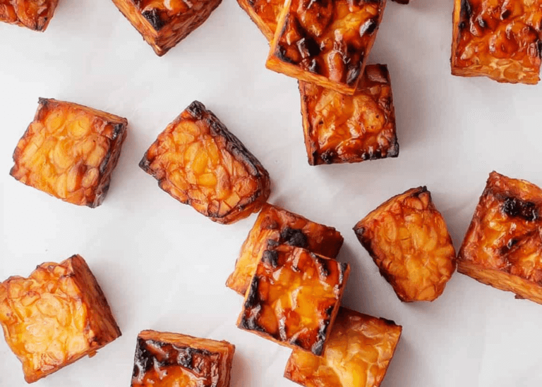 Marinated Baked Tempeh bites